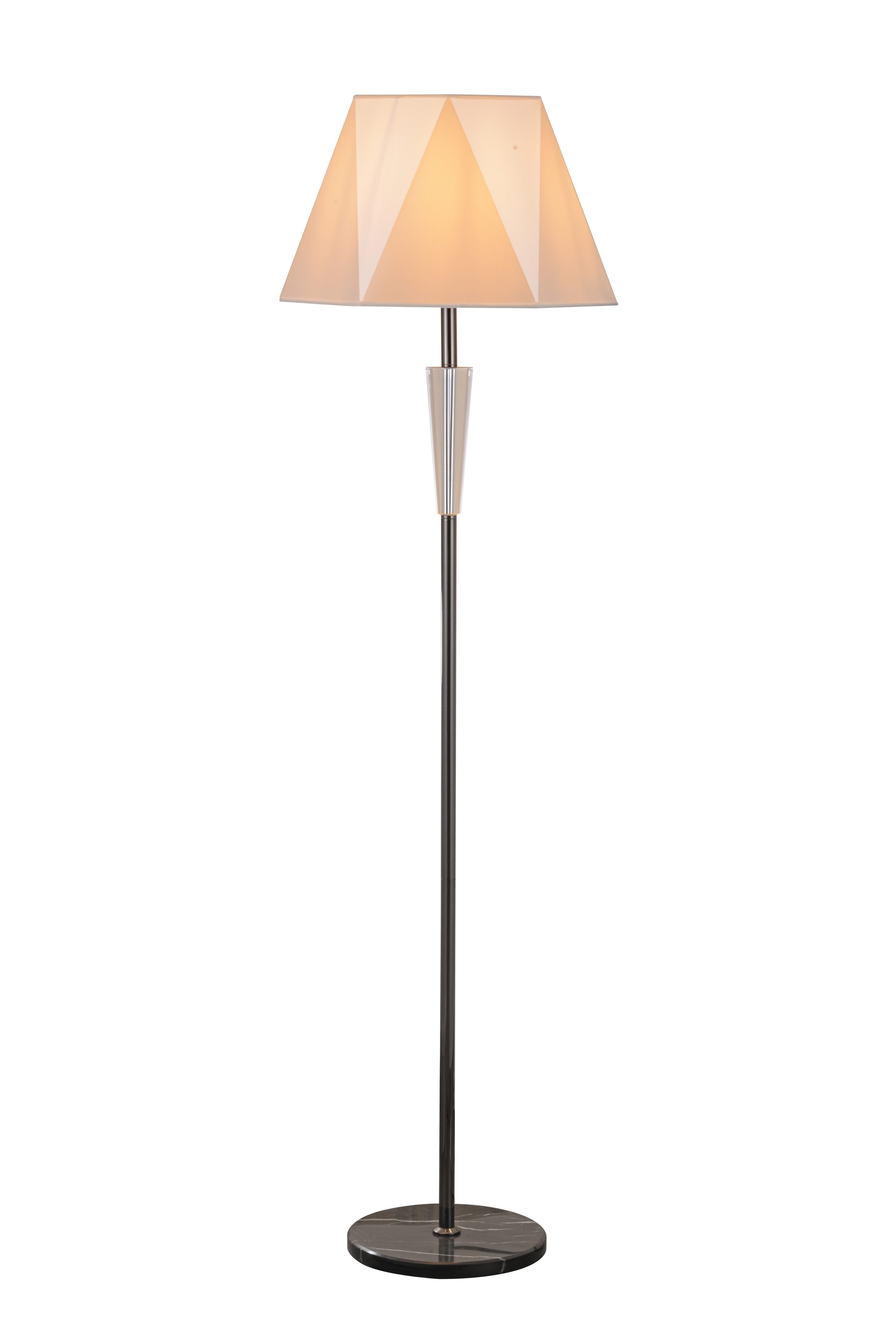 Moderna stoječa stoječa svetilka Crystal Accent